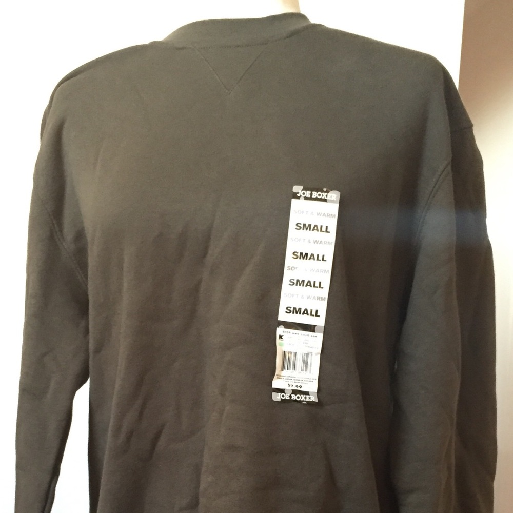 Joe Boxer Olive Green Sweatshirt NWT